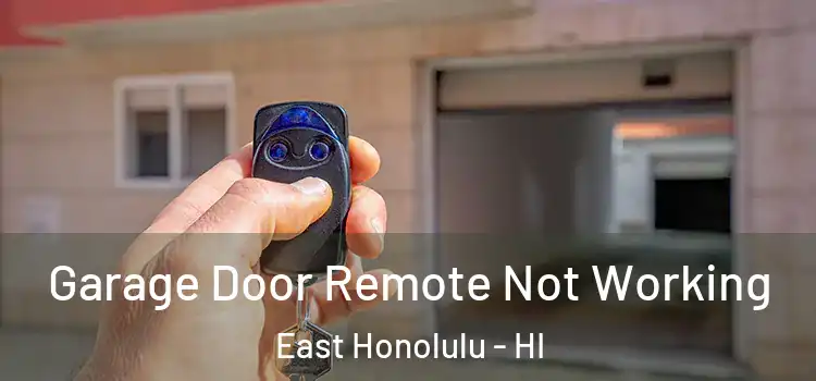  Garage Door Remote Not Working East Honolulu - HI