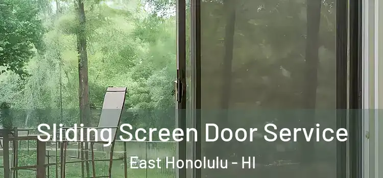Sliding Screen Door Service East Honolulu - HI